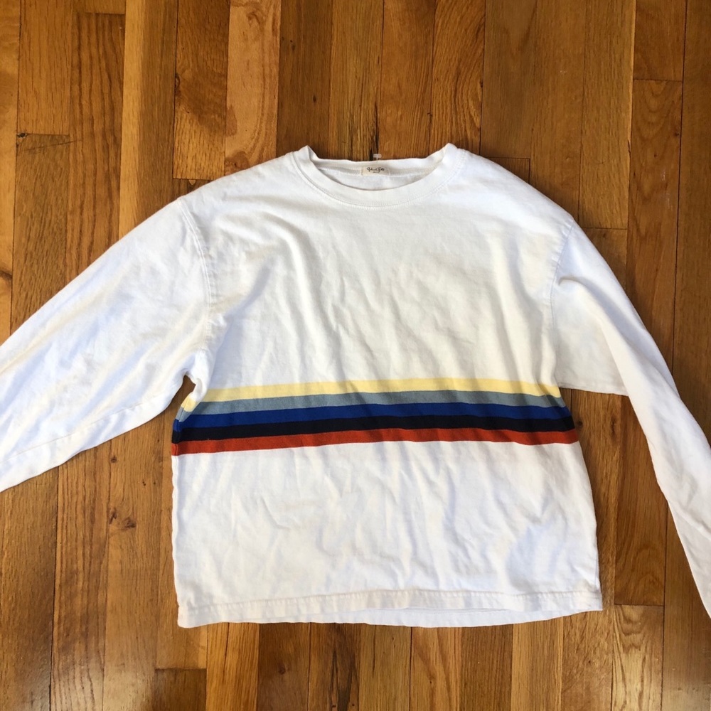 brandy melville striped long sleeve top